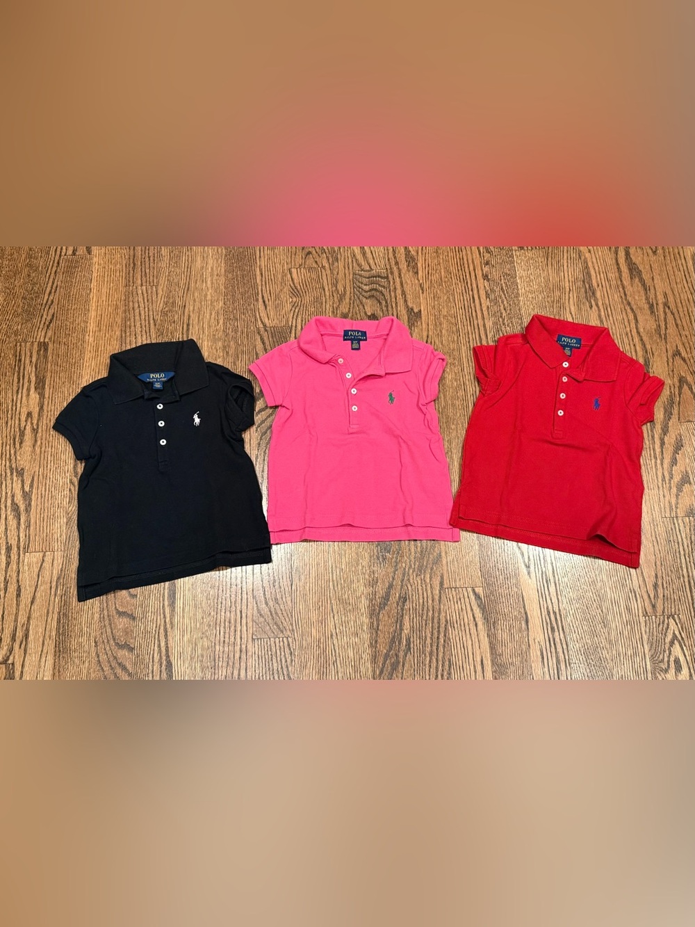 Polo Ralph Lauren Girls’ 3T Short Sleeve Polos - Lot of 3